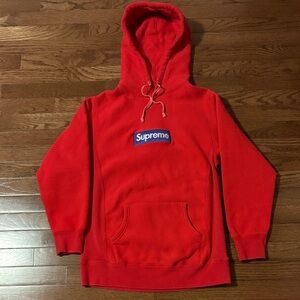 Supreme Bold Red Men's Hoodie